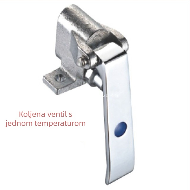 Mesingani koljenasti ventil s nožnim pedalom, model 1827, suvremeni minimalistički dizajn, za komercijalne kuhinje, hotele i restorane