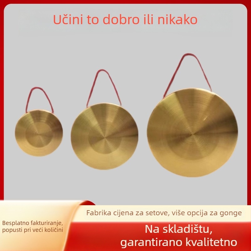 Gong Hengyun, model Steel gong, pogodan za glazbene instrumente, kartonska ambalaža.
