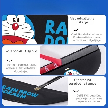 Zaštita od kiše za auto retrovizor - Univerzalna prilagodba, PVC materijal, Otporna na ogrebotine, Otporna na habanje