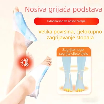 Unisex papuče za kućnu upotrebu s USB napajanjem, grijač stopala