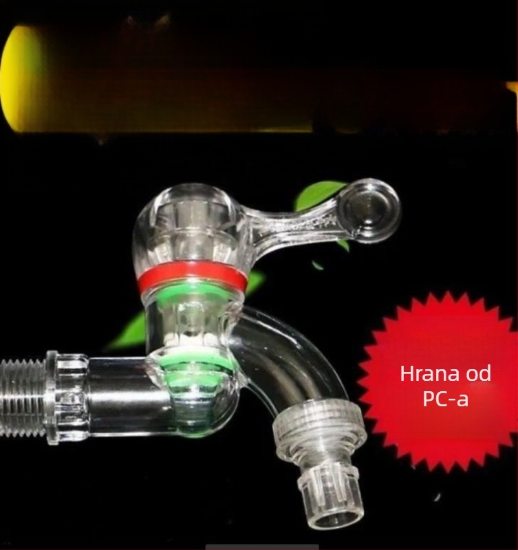 Priključak za perilicu rublja s keramičkim jezgrom, prozirno PC kućište, otporno na eksplozije, upravljanje jednim ručnim pokretom, nazivni tlak 1,6 MPa