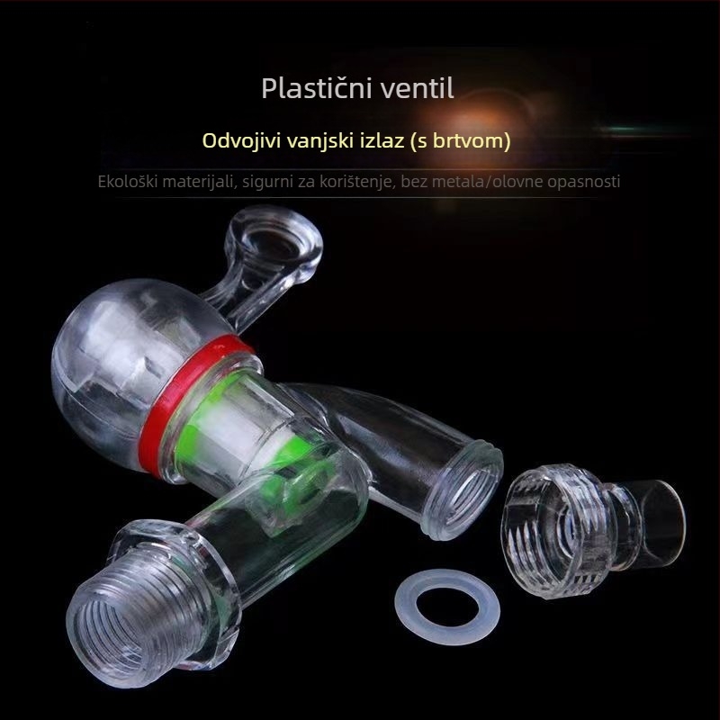 Priključak za perilicu rublja s keramičkim jezgrom, prozirno PC kućište, otporno na eksplozije, upravljanje jednim ručnim pokretom, nazivni tlak 1,6 MPa