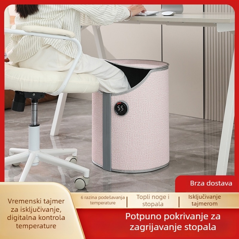 Grijani jastučić za stopala ispod stola, USB napajanje, unisex kućne papuče, debeli jastučić za stopala