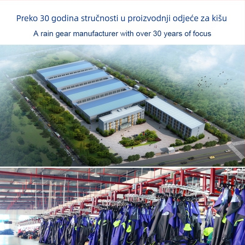 Kišna mantila za električni skuter / motocikl, potpuno tijelo zaštita, PVC materijal, za jednog odraslog vozača