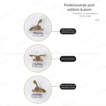 Rola za klizna vrata tuš-kabine, materijal: nehrđajući čelik i bakar, model: Bouncing wheel, nosivost 200 kg