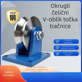 Fang Ling teška čelična klizna klacka tipa V za kutni profil, 90° kut i trokutna tračnica za klizna vrata
