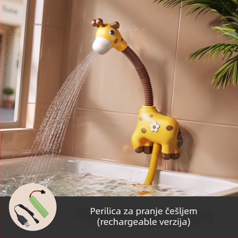 TUMAMAKIDS Igračka za kupanje za bebe – Životinjska tema, vodena igra s tušem (0-2 godina)