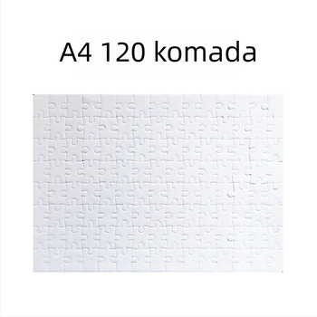 Puzzle za prijenos topline s perl završetkom, prazna slika, DIY-prijateljski, 120 komada, papir