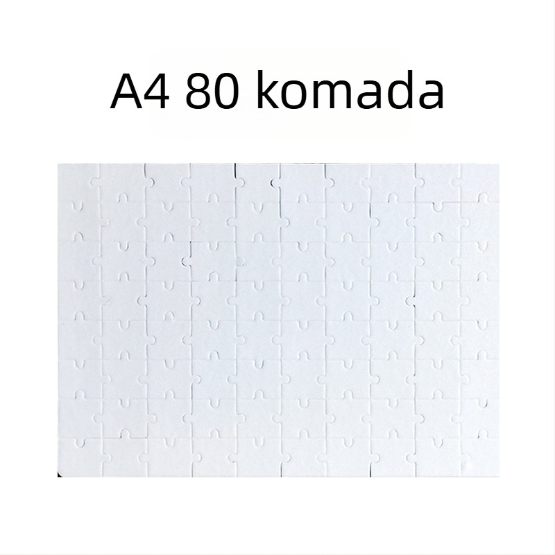 Puzzle za prijenos topline s perl završetkom, prazna slika, DIY-prijateljski, 120 komada, papir