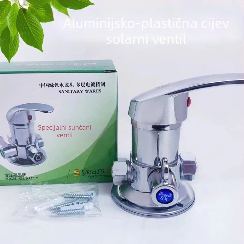 Zidni trokutasti bakreni tuš miješalica, keramički kartridž, 0–90°C, 0,6 MPa, model 6575