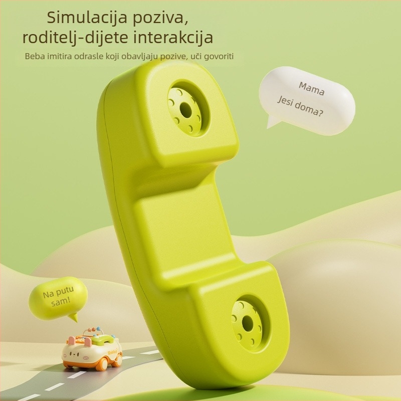Dječja automobilska višefunkcionalna igračka s imitacijom telefona, s glazbom i pričama (Materijal: plastika; Napajanje: obične baterije; Dobna skupina: 4–6 godina; Funkcije: glazba/zvučni efekti)