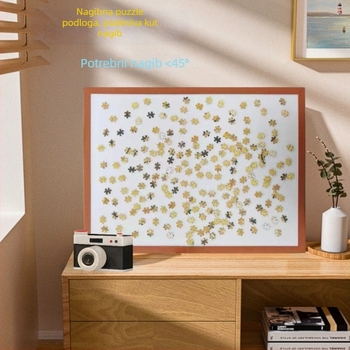 Trojdimenzionalna ploča za slaganje puzzla s filcovom površinom, sklopiva, 1000 dijelova, od poliesterskih vlakana, višefunkcionalna