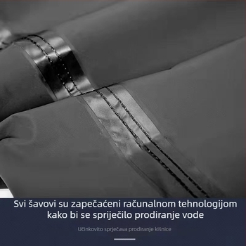 Kamuflirani dugački kišni kaput za cijelo tijelo, jednoplošni, vodootporan i otporan na trošenje, za vanjsku uporabu, odrasli, jača verzija