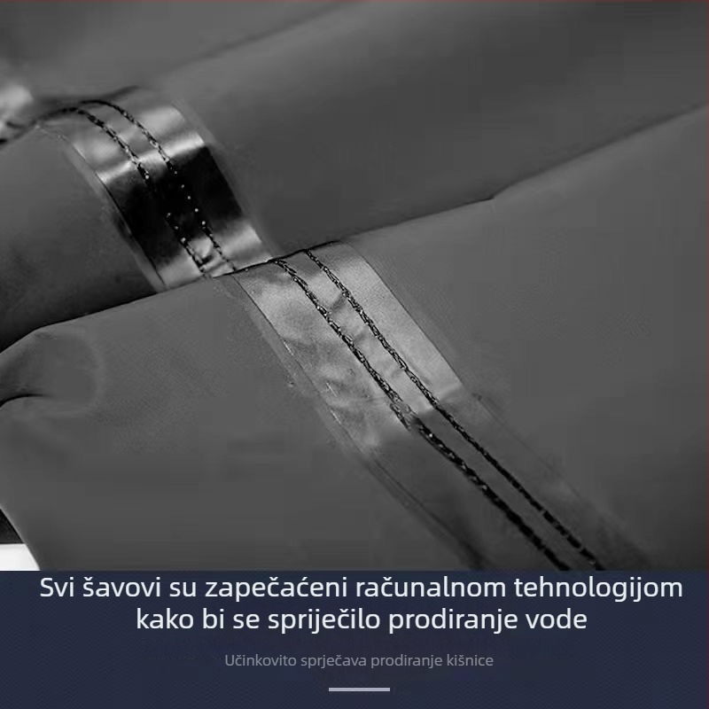 Kamuflirani dugački kišni kaput za cijelo tijelo, jednoplošni, vodootporan i otporan na trošenje, za vanjsku uporabu, odrasli, jača verzija