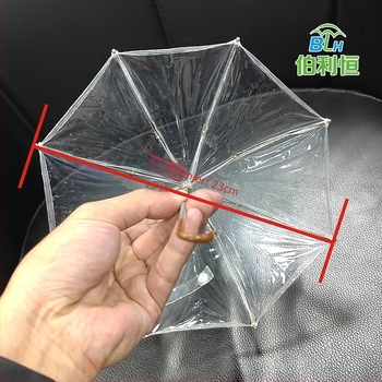 BJD Eva lutka kišobran - dugačak držak, parasol za igru u Lolita stilu, 8 rebara od legure, tkanina 210t, ručno otvaranje, ispis logotipa, prilagodljiva mogućnost