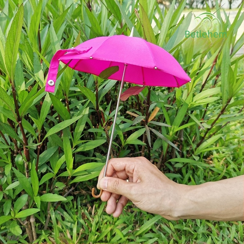 BJD Eva lutka kišobran - dugačak držak, parasol za igru u Lolita stilu, 8 rebara od legure, tkanina 210t, ručno otvaranje, ispis logotipa, prilagodljiva mogućnost