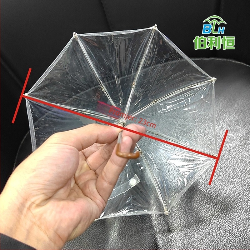 BJD Eva lutka kišobran - dugačak držak, parasol za igru u Lolita stilu, 8 rebara od legure, tkanina 210t, ručno otvaranje, ispis logotipa, prilagodljiva mogućnost