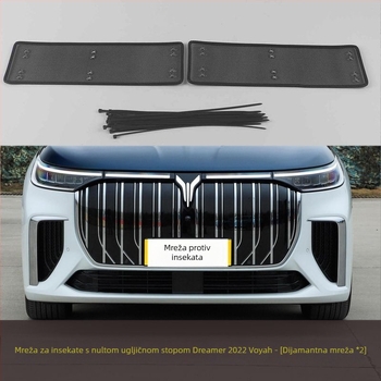 Automobilska mreža protiv insekata s zaštitom spremnika vode, zlatna čelična mreža, otvori 2 mm, promjer žice 1–2 mm, vijek trajanja 5–10 godina