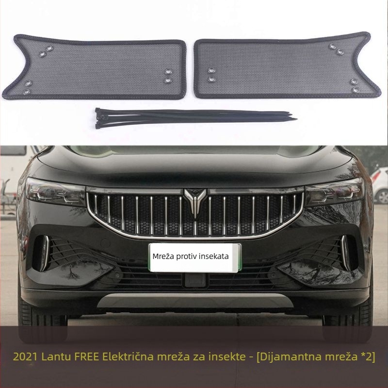 Automobilska mreža protiv insekata s zaštitom spremnika vode, zlatna čelična mreža, otvori 2 mm, promjer žice 1–2 mm, vijek trajanja 5–10 godina