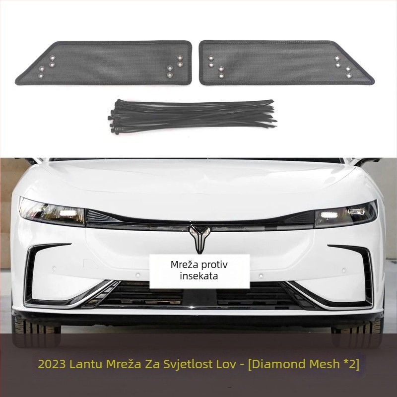 Automobilska mreža protiv insekata s zaštitom spremnika vode, zlatna čelična mreža, otvori 2 mm, promjer žice 1–2 mm, vijek trajanja 5–10 godina