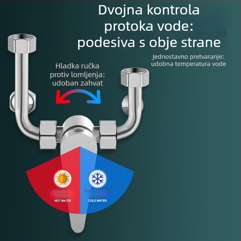 Feige U-oblik miješanja ventil za kupaonicu, model: U-oblik ventila, stil: moderni minimalizam