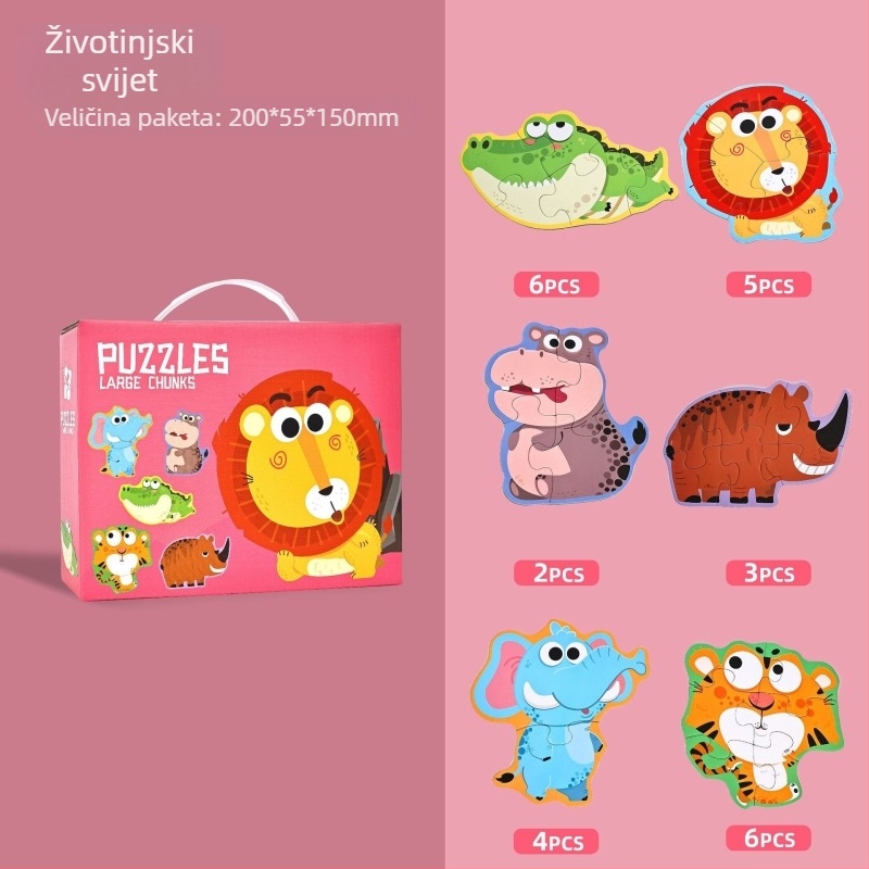3D papirnati slagalica za djecu 4–6 godina, DIY prilagodba s OEM logom