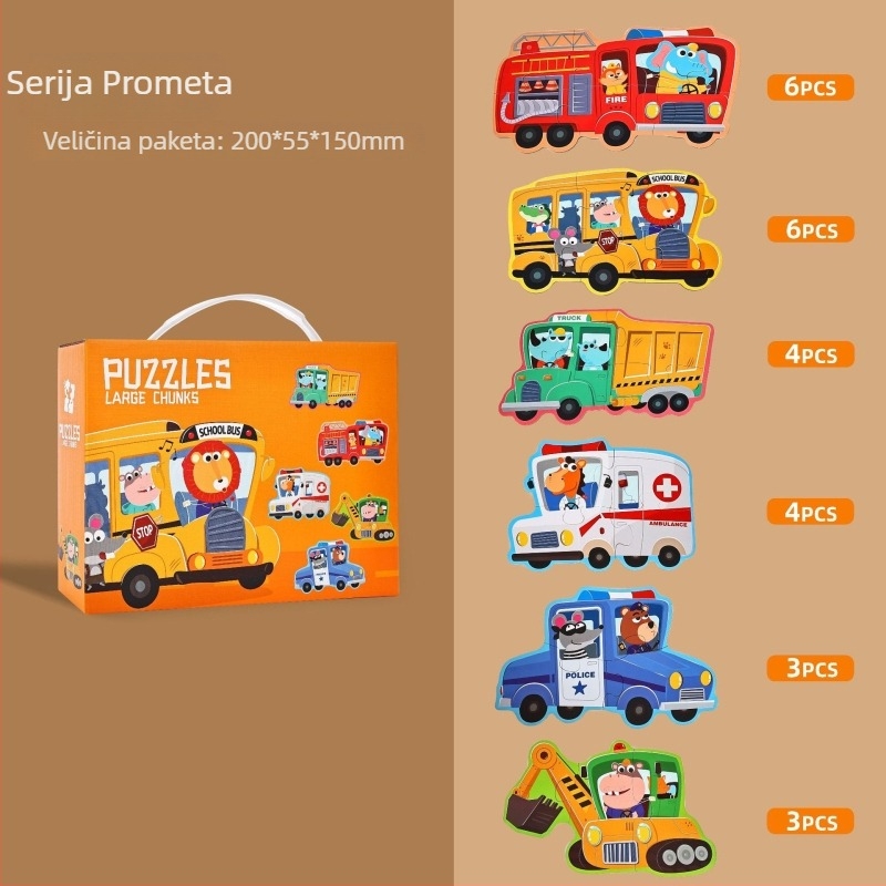 3D papirnati slagalica za djecu 4–6 godina, DIY prilagodba s OEM logom