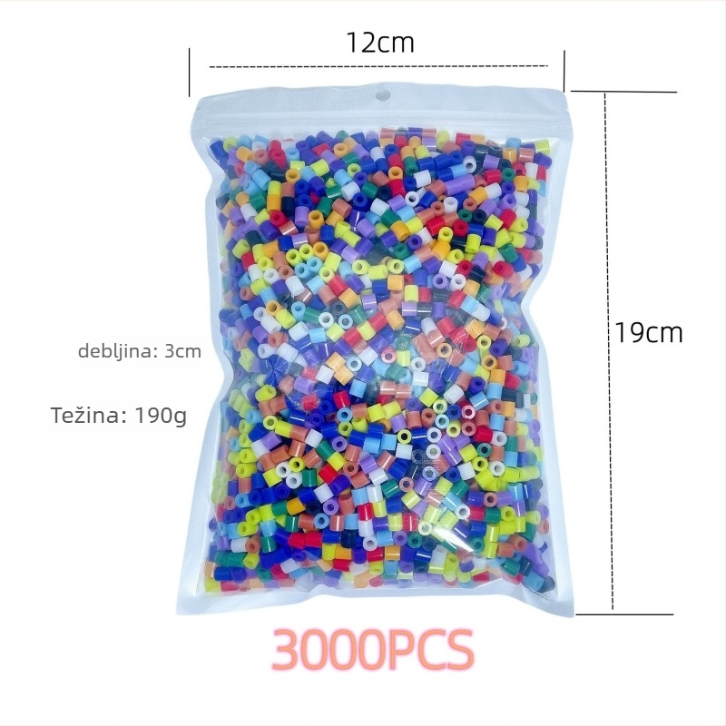 5mm Fusion Spell beads – višebojne DIY slagalica perle, plastika, šarena kutija, OEM logotip