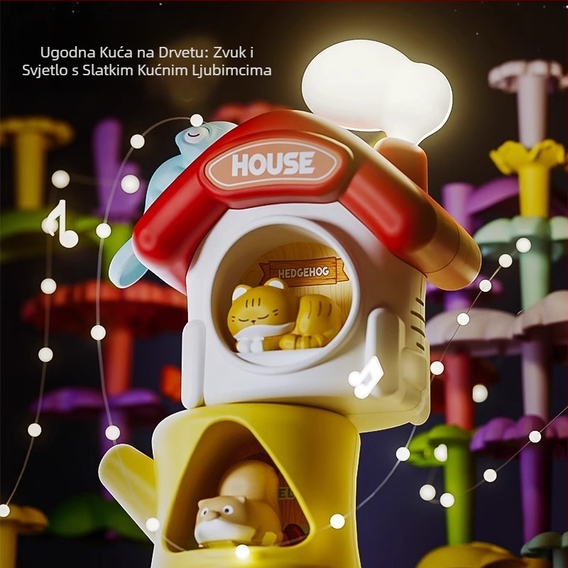 3D puzzle za djecu — DIY vrtni tematski plastični blok set, kutija za pohranu, uzrast 4–6 godina