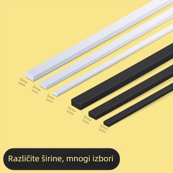 Traka za brtvljenje od kloroprenske gumе – samoljepljiva, otporna na habanje, zvučna izolacija, brtvljenje protiv vjetra i kiše (Model SJ1502)