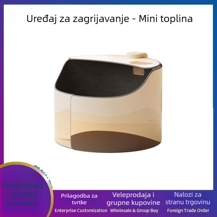 Pod stolom grijac za stopala — mehanički rad, USB napajanje, 220V, 800W
