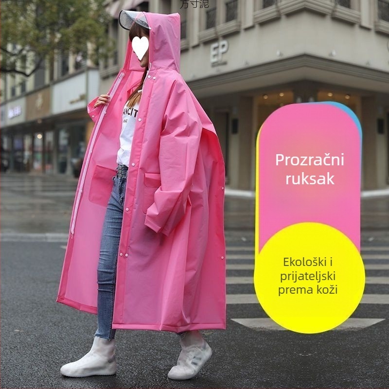 PONČO ZA ODRASLE - EVA MATERIJAL, DEBELA TKANINA, ZA PLANINARENJE I VOŽNJU BICIKLOM