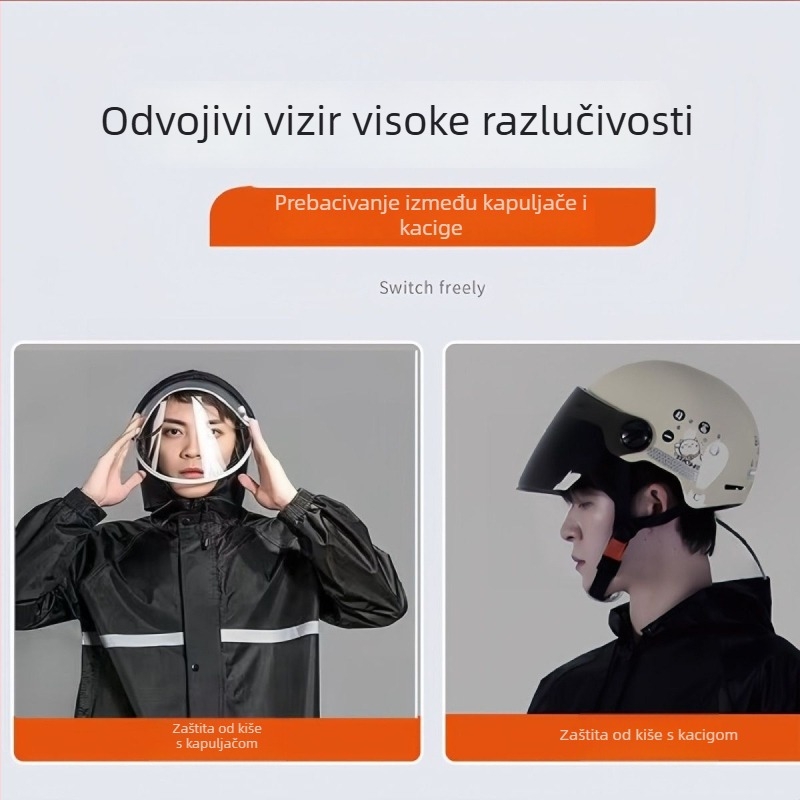 Razdvojeni kišni komplet za vozače: Oxford platno, PU vodootporni sloj, normalna debljina, moguć ispis logotipa