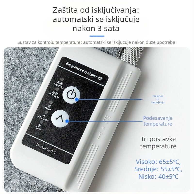 KS003 grijač za stopala ispod stola, 230W, 220V, priključna napajanja, 2 kg, za ured i dom