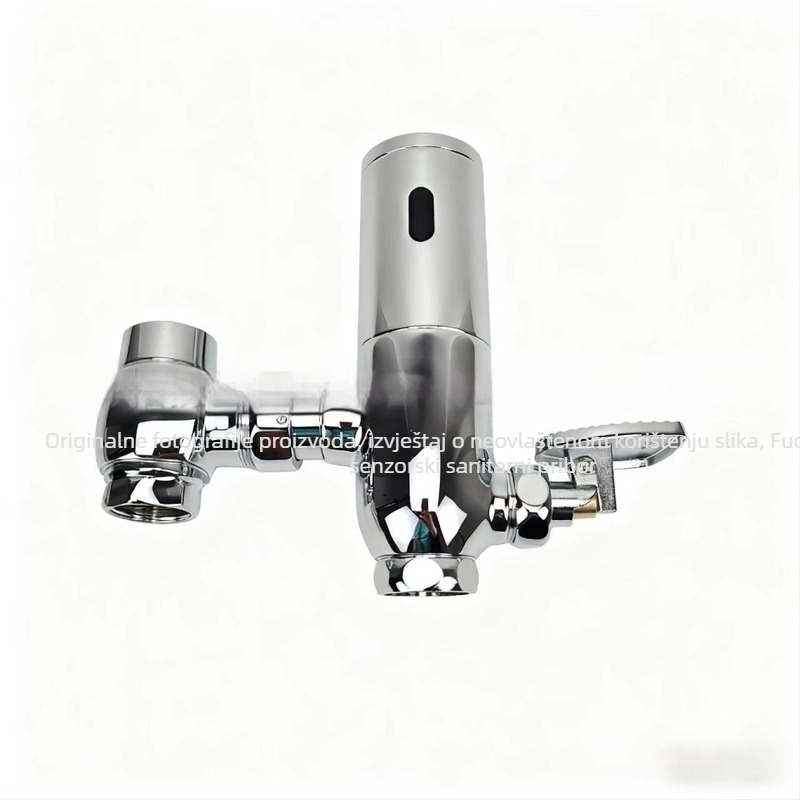 Senzorska pedala dvostruke namjene za ispiranje klozeta, DC/AC napajanje po izboru, tlak vode 4 kg, vrijeme ispiranja 6–8 s, izlaz 1 inč