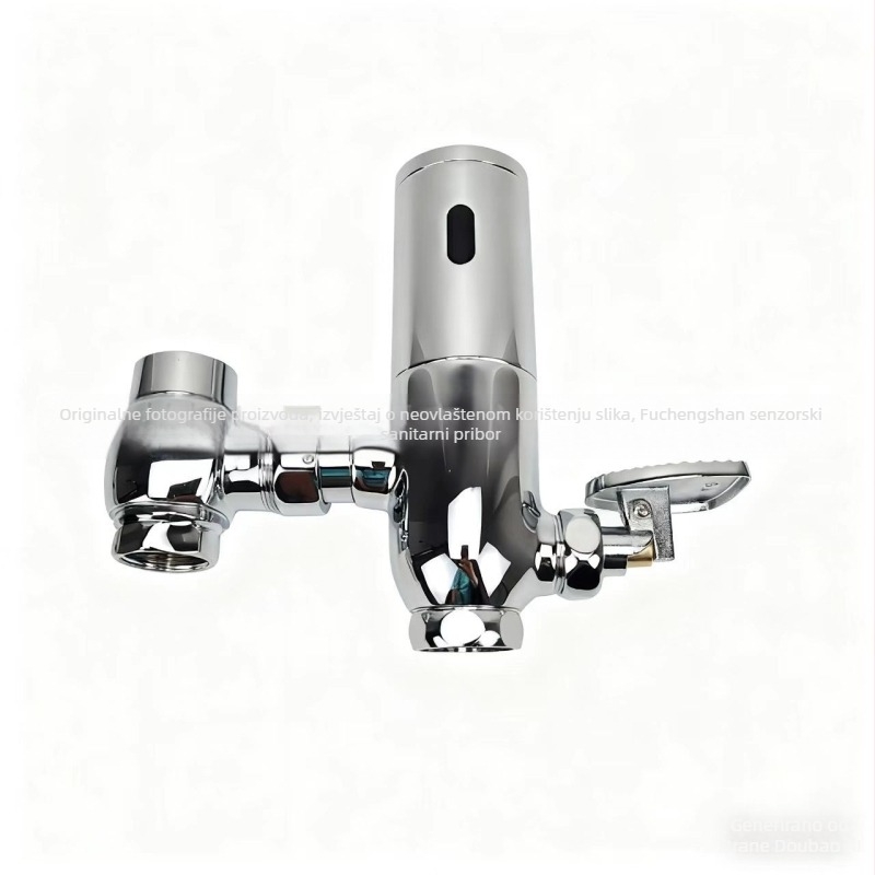 Senzorska pedala dvostruke namjene za ispiranje klozeta, DC/AC napajanje po izboru, tlak vode 4 kg, vrijeme ispiranja 6–8 s, izlaz 1 inč