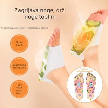 Nosiva Mugwort podloga za grijanje stopala — USB napajanje, papuče za muškarce i žene, s petom