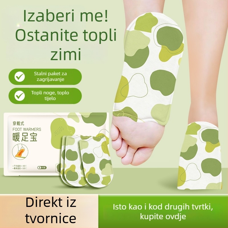 Nosiva Mugwort podloga za grijanje stopala — USB napajanje, papuče za muškarce i žene, s petom
