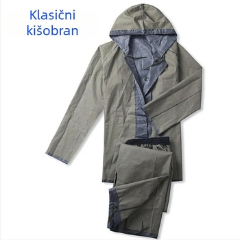 Podijeljeno kišobran pončo, Oxford tkanina, debela tkanina, PVC vodootporni sloj, za odrasle