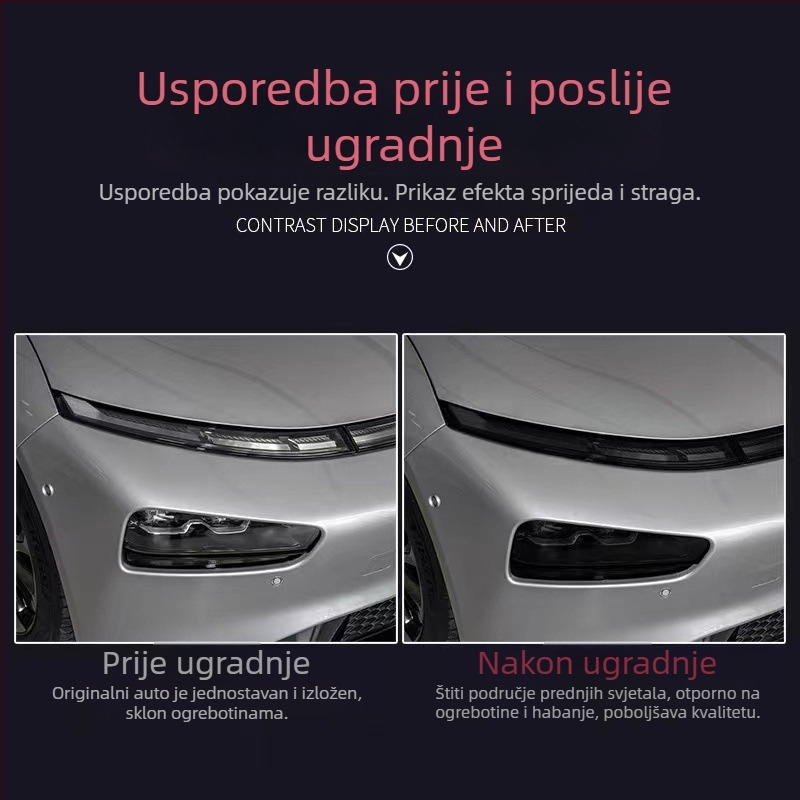 TPU film za promjenu boje prednjih i stražnjih svjetala Xiaopeng P7/P7i