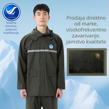 Set kišobrana i hlača za odrasle muškarce, dvodijelni, potpuno vodootporan, za dostavu, s PVC ljepilom