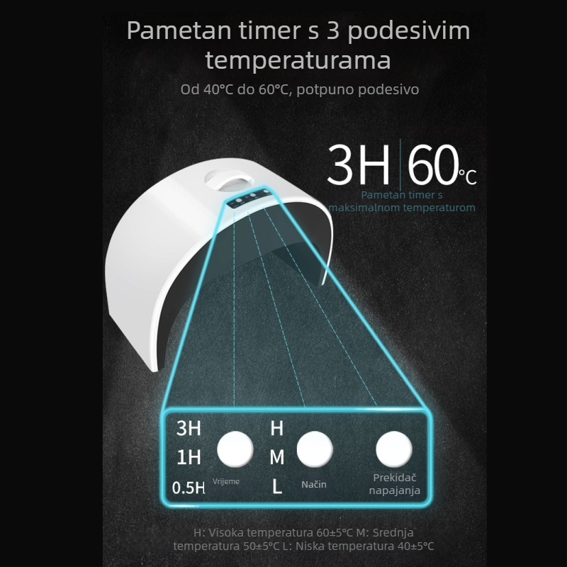 U-oblik grijac za stopala, mehanički rad, napajanje 220V AC, model LY-NJQ08001