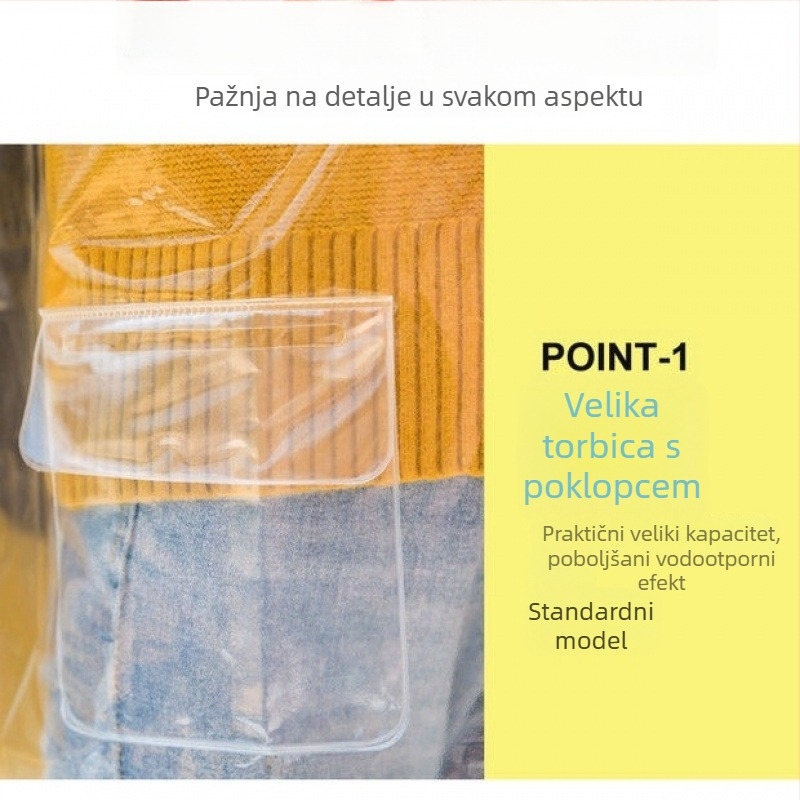 Odrasli kišni pončo za planinarenje, debeli materijal otporan na udarce, višekratna upotreba