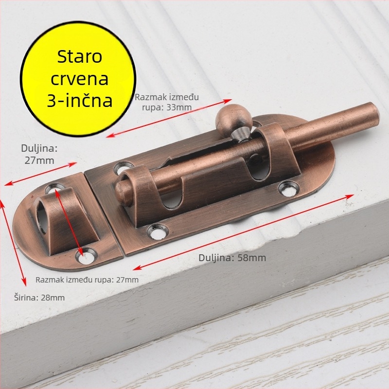 Brava tipa F, legura cinka i željezo, elektroplirano završno, novi kineski stil