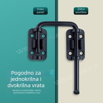 O-tipu vrata bolt, od nehrđajućeg čelika, elektroplatinirani završni sloj, višestrani dizajn, američki stil
