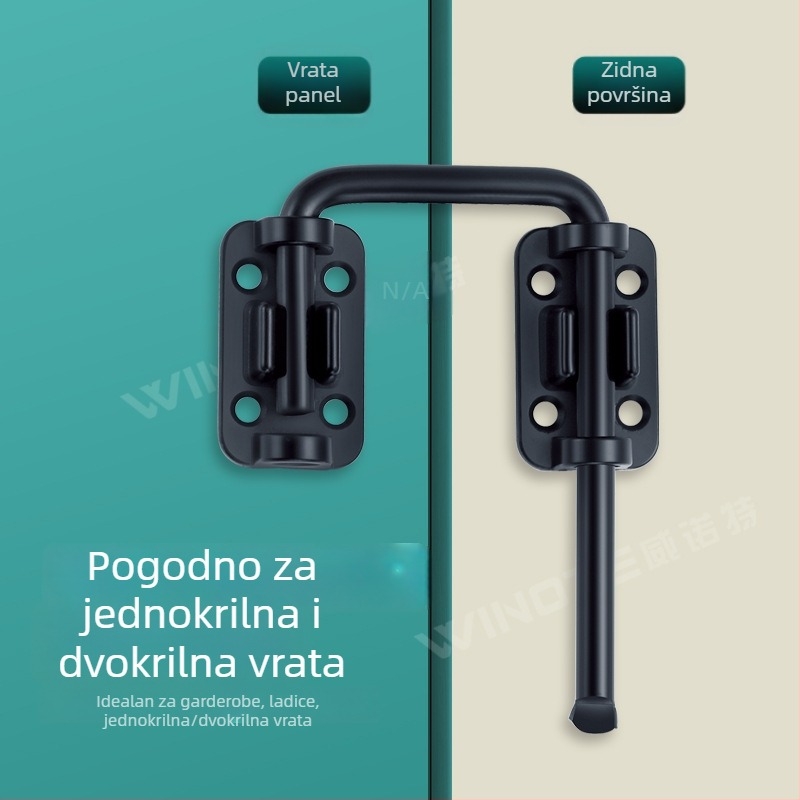 O-tipu vrata bolt, od nehrđajućeg čelika, elektroplatinirani završni sloj, višestrani dizajn, američki stil