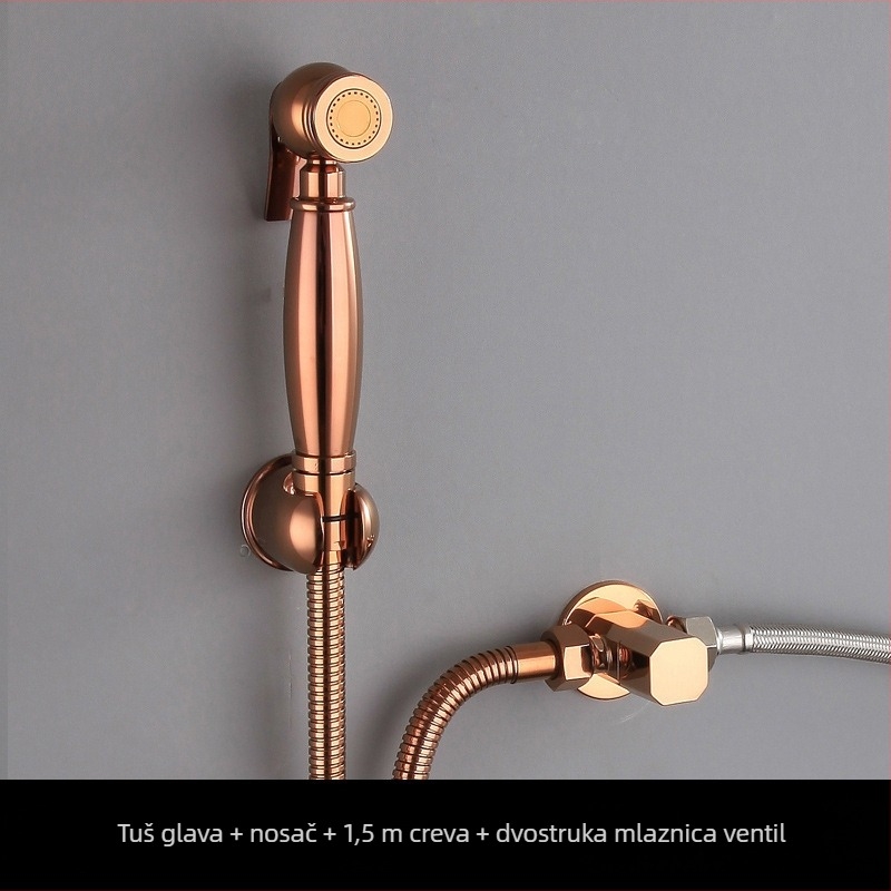 Bakreni tuš-pištolj za WC, zidni (MGJ2006, 0.63 MPa, bakar)