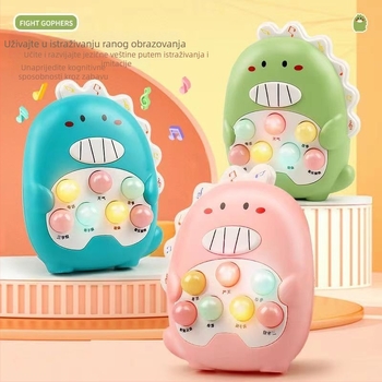 Whack-a-Mole edukativna igračka za djecu 0-3 godine, svjetla i glazba, plastična konstrukcija, baterijsko napajanje