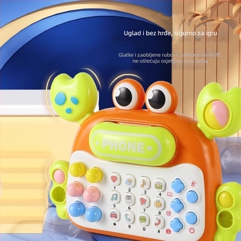 Dječja edukativna mašinka za priče s glazbom i glasom – ABS kućište, baterijsko napajanje, za djecu 0–3 godine, višefunkcionalna edukativna igračka