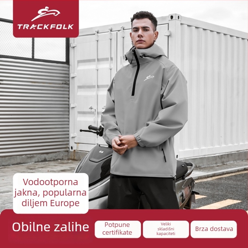 Podijeljeni komplet kabanice i hlača za vožnju električnim vozilom – zaštita od kiše za motocikle, vodootporan, sloj ljepila PVC, mogućnost logotipa